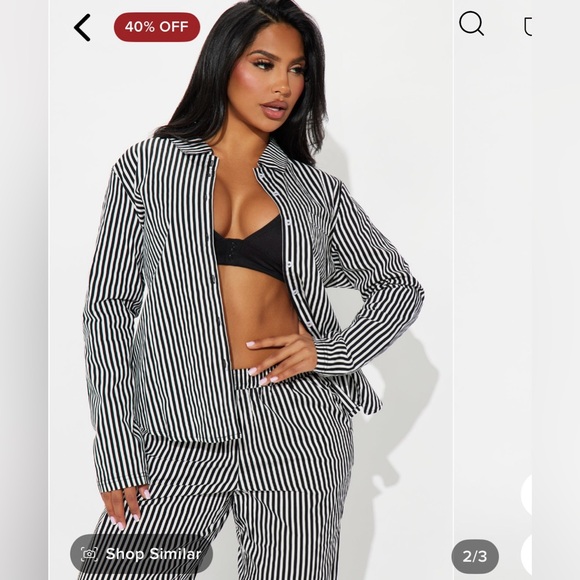 3 Piece Poplin Pj Pant Set - Picture 2 of 4